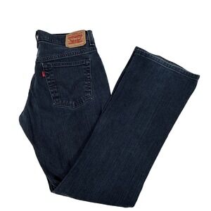 Vintage Levis 515 Jeans Women's 8M Bootcut Blue Denim Flare Y2K Dark Wash